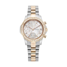 Romanson Rm7000qljjm16r Safir Cam Swiss Quartz Çelik Kasa Çelik Kordon Kronometre Takvimli Altın Gü