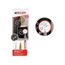 Edding 3'lü Metalik Boya Dekor Markör Set 0.8Mm