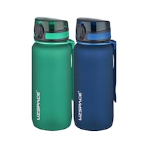 Uzspace 2'li Tritan Matara Seti 650 Ml 14 Farklı Renk Seçeneği Fiftyfifty -3037seta Koyu Yeşil - Lacivert