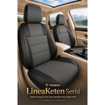 Volvo S70 1996-2001 Uyumlu Lineaketen Serisi Füme Siyah Oto Koltuk Kılıfı