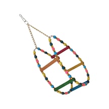 Markapet Renkli Boncuklu Ve Merdivenli Damla Kuş Salıncağı 9-24 Cm