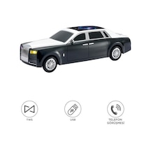 Bluetooth Hoparlör Rolls-royce Görünümlü Araba Led Ekranlı 15w Tws Fm Usb Speaker D82