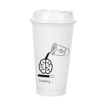 Kahve Bardağı Kapaklı Beyaz 473 Ml Çok Renkli