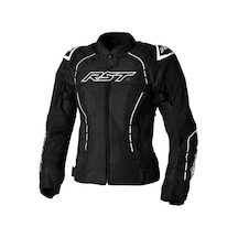 Rst S1 Mesh Kadın Yazlık Motosiklet Ceketi Siyah Beyaz