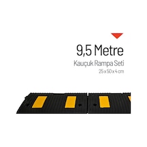 Kauçuk Rampa, Otopark Rampası, Kaldırım Rampası 25 X 50 X 4 Cm 9,5 Metre-3940