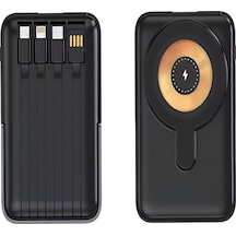 Deanb PW-122 10000 mAh 15W Kablosuz & 22.5W Kablolu LCD Powerbank Siyah