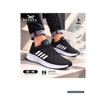 Branca Unisex Kadın Erkek Yarı Ortapedik Günlük Spor Sneaker Yürüyüş Outdoor Ayakkabı Siyah - Beyaz SİYAH-BEYAZ