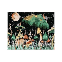 Ay Mantarları Sticker Çerçevesiz 50x65 Sayılarla Boyama Hobi Seti