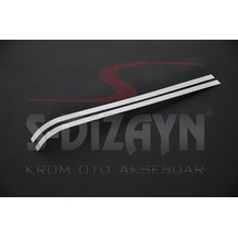S-dizayn Fiat Fiorino Krom Sürgülü Kapı Çıtası 2 Prç 2008-2016