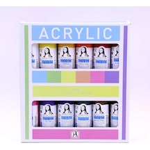 Monalisa Akrilik Boya 12 Renk X 70 Ml Çok Renkli