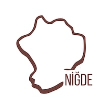 Niğde Harita Araba Sticker 17x17 Cm Kahverengi