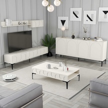 Variant Lyon 3 Lü Salon Takımı - Krem / Siyah