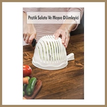 Bezos Pratik Salata Ve Meyve Dilimleyici & Pratik Süzgeç 22 Çok Renkli