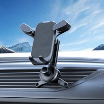 Uzun Ayaklı Araç İçi Telefon Tutucu 360 Dönebilen 8 Seviye Titreşim Önleyici Yerçekimli Tasarım 4.7-7.0 İnç 10.09x11.65x4.75cm