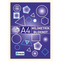MİLİMETRİK Bloknot A4 MAVİ 30 Yaprak
