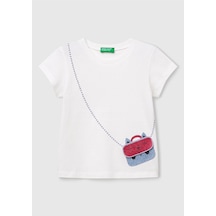 United Colors Of Benetton Benetton Beyaz Kız Bebek Tshırt