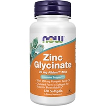 Now Foods Zinc Glycinate 120 Softgels Usa Menşeii Orijinal Dmmedicineden