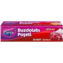 Parex Büyük Boy Buzdolabı Poşeti 20'li 30 x 45 CM