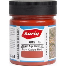 Karin Geleneksel Ebru Boyası 105Ml N:605 Oksit Aşı Kırmızı