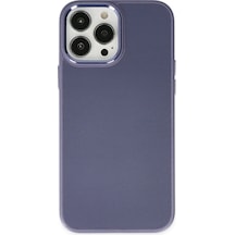 Cosmotex Newface Apple, Uyumlu iPhone 13 Pro Kılıf Asya Deri Silikon - Mor