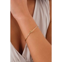 14 Ayar Altın Çivi Elastik Kelepçe Altın