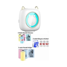 Schulzz C23 Mini Yazıcı + 3 Beyaz + Renkli Sticker Ve Rulo