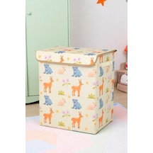 Tr Animals Büyük Kapaklı Kutu, 40 X 50 Cm, Saklama Kutusu, Oyuncak Organizer Genel