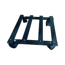 Ayrex Holtech Metal Tasarım Tekerlekli Saksı Altlığı 30 Cm Taşınabilir Hareketli Saksılık Damacana Altlığı Diğer