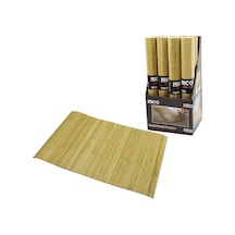 İbico İ21-073 Kaydırmaz Banyo Paspası 70x45cm Bambu Dikdörtgen İnce Çubuk - 12'li Paket Diğer