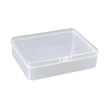 12,5cm Mini Şeffaf Eşya Takı Elektronik Saklama Kutusu Organizer Düzenleyici Klipsli Kapaklı Ku