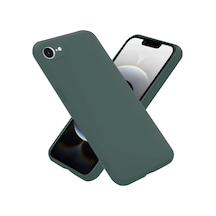 İphone 16e Kılıf First Silikon - Koyu Yeşil