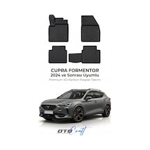 Otocraft Cupra Formentor 2024+ Araca Özel 4d Karbon Oto Paspas Havuzlu Tam Set