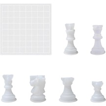 Satranç Taşı Reçine Kaplama Kalıbı 3d Uluslararası Satranç Siliko Diğer