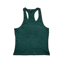 Top Glory Fitness Gym Tank Top Atlet Sporcu Atleti Yeşil 5029 Koyu Yeşil