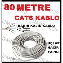 Ncpline 80 Metre Bakir Cat6 Internet Kablosu Ethernet 80 Metre Cat 6