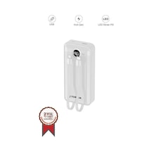 Hızlı Dolum Cep Bataryası Seyahat Ürünü Taşınabilir Batarya Trm-1015 Beyaz 10000mah Çok Renkli