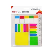 Memo Combo 6, Yapışkanlı Not Kağıdı Seti, Karışık Renkli