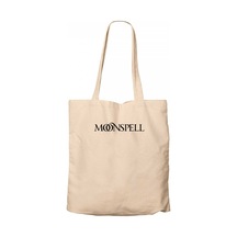 Moonspell Text Krem Kanvas Bez Çanta