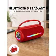 Rgb Işıklı Taşınabilir Hoparlör Çoklu Bağlantı Desteği - Lisinya