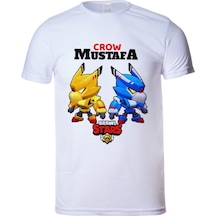 Isimli Brawl Stars Crow Gold Unisex Kısa Kollu Tişört