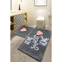 Home Sweet Home Füme 2 Lı Set Klozet Takımı Füme