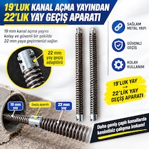 19 Luk Kanal Açma Yyayından 22 Lik Kanal Açma Yayına Geçiş Aparatı 1 Adet