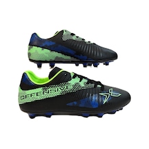 Kinetix Hyde Ag Siyah-yeşil Krampon Çim Saha Futbol Ayakkabı Siyah