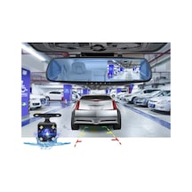 Araç İçi Kamera Dikiz Aynası 4.3 Inç Dokumatik {Yol+ Geri Park