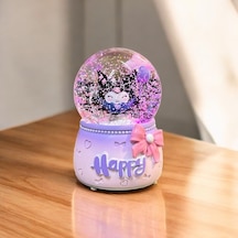 Sanrio Kuromi Büyük Boy Püskürtmeli Müzikli Işıklı Kar Küresi