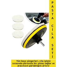 Premium Dayanıklı Araç Derin Temizlik Çizik  Parlatma Oto Bakım Yün Keçe Araba Pasta Cila Set