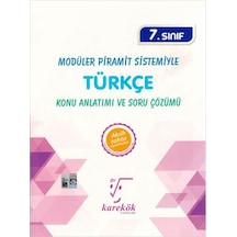 7 Sınıf Mps Türkçe Konu Anlatımı Ve Soru Çözümü Karekök Yayınları