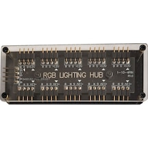 Rgb 10 Port Hub 12v 4-pin Fanlar Ve Soğutucu İçin Aura Sync Rgb Adaptörü