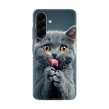 Samsung Galaxy Uyumlu A37 Sm-a376b Kılıf Boutique Baskılı Resimli Komik Kedi Pcode -008