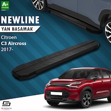 S-dizayn Citroen C3 Aircross Newline Siyah Yan Basamak 183 Cm 201